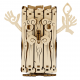 Model mecanic "Pusculita - spiritul padurii" din lemn 