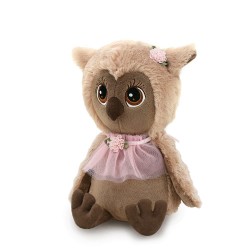 Jucarie bufnita eleganta de plus Sonya, 20cm, Orange Toys