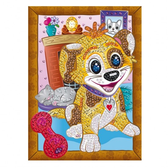 Set Creativ  Smoogles - Catelusul Boop, 25x34cm, Sequin Art 