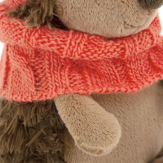 Fluffy, ariciul cu caciulita si fular roz, din plus, 15cm, Orange Toys Fluffy, ariciul cu caciulita si fular roz, din plus, 15cm, Orange Toys