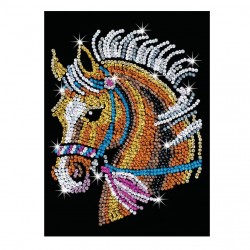 Set Creativ Blue Box - Cal, 25x34cm, Sequin Art Set Creativ Blue Box - Cal, 25x34cm, Sequin Art