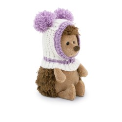 Fluffy, ariciul cu caciulita alb-violet, din plus, 15cm, Orange Toys