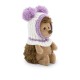 Fluffy, ariciul cu caciulita alb-violet, din plus, 15cm, Orange Toys 
