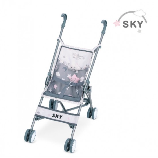 Mini carucior sport, Sky,42x28x56, De Cuevas Accesorii Papusi