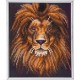 Set creativ Crystal Art in rama foto argintie Lion. 21x25 cm, Craft Buddy