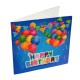 Set creativ tablou cu cristale Happy Birthday18x18cm, Craft Buddy