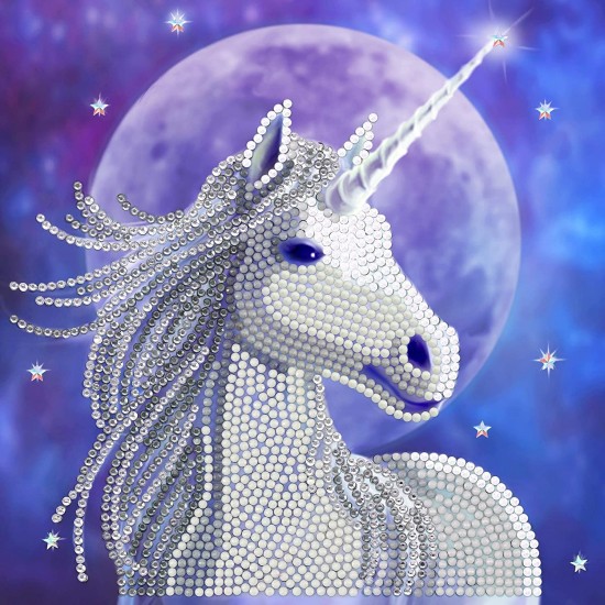 Set creativ tablou cu cristale Crystal Art Card, Starlight Anne Stokes, 18x18cm, Craft Buddy 