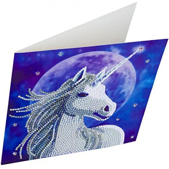 Set creativ tablou cu cristale Crystal Art Card, Starlight Anne Stokes, 18x18cm, Craft Buddy 