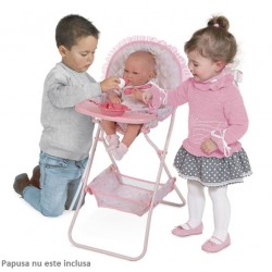 Scaunel pentru papusi cu accesorii, roz, Maria, 42x32x65, De Cuevas.