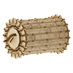 Model mecanic "Labirint cilindric" din lemn