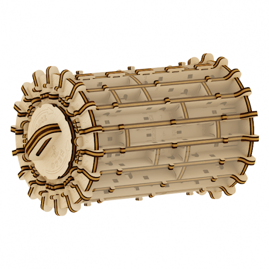Model mecanic "Labirint cilindric" din lemn 
