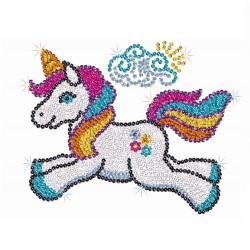 Set Creativ  Red - Astra Unicornul,34x25cm, Sequin Art