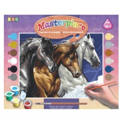Set creativ pictura - SPBN - Cai salbatici, 39.5x32x2cm, Sequin Art
