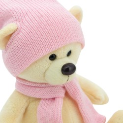 Ursuletul Bjorn: Yellow In Cap, din plus, 17cm, Orange Toys