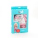 Set vestimentar pentru catelusii Lucky Doggy: Super Pinky, 25cm