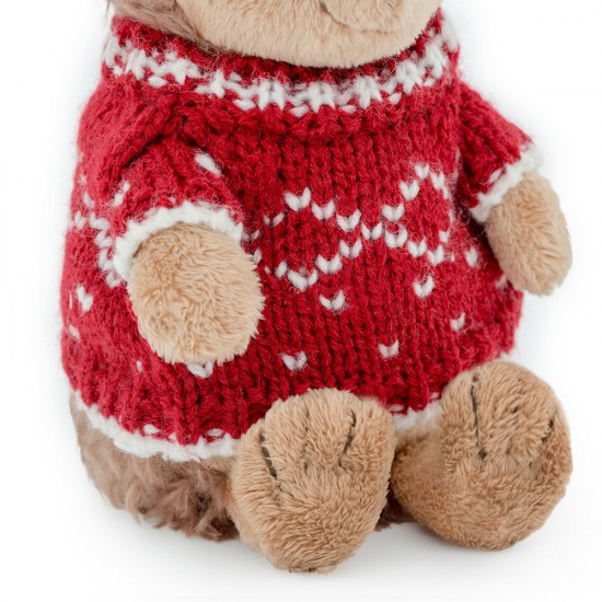 Prickle, ariciul cu pulover rosu, din plus, 15cm, Orange Toys