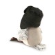 Jucarie vrabiuta de plus Chirpy cu caciula Ushanka, 20cm, Orange Toys Jucarii Plus