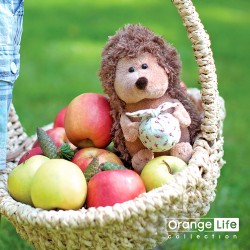 Jucarie ariciul cu traista de plus Prickle, 15cm, Orange Toys