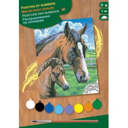 Set creativ pictura - JPBN - Calul si manzul, 24x33x2cm, Sequin Art