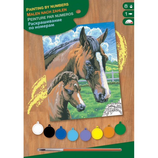 Set creativ pictura - JPBN - Calul si manzul, 24x33x2cm, Sequin Art Art & Craft