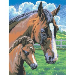 Set creativ pictura - JPBN - Calul si manzul, 24x33x2cm, Sequin Art Set creativ pictura - JPBN - Calul si manzul, 24x33x2cm, Sequin Art