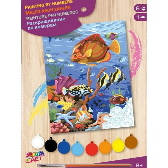 Set creativ pictura - JPBN - Corali, 24x33x2cm, Sequin Art 