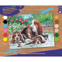 Set creativ pictura  - SPBN - Catei Basset, 39.5x32x2cm, Sequin Art