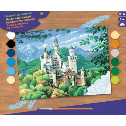 Set creativ pictura  - SPBN - Castelul Neuschwanstein, 39.5x32x2cm, Sequin Art