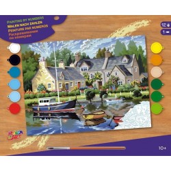 Set creativ pictura  - SPBN - Ape linistite, 39.5x32x2cm, Sequin Art
