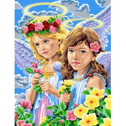 Set creativ pictura - JPBN - Ingeri 24x33x2cm, Sequin Art