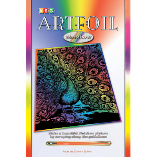 Set creativ Artfoil - Paunul, 20x26cm, Sequin Art Art & Craft