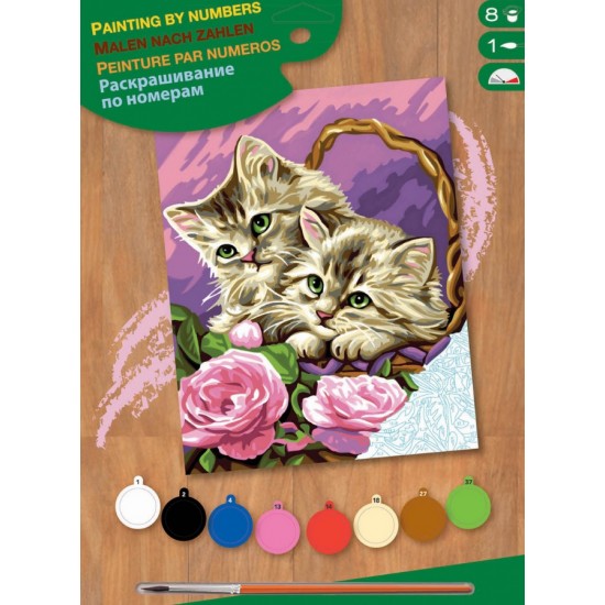 Set creativ pictura - JPBN - Pisicute, 24x33x2cm, Sequin Art Art & Craft