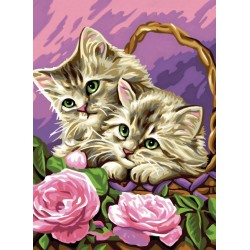 Set creativ pictura - JPBN - Pisicute, 24x33x2cm, Sequin Art