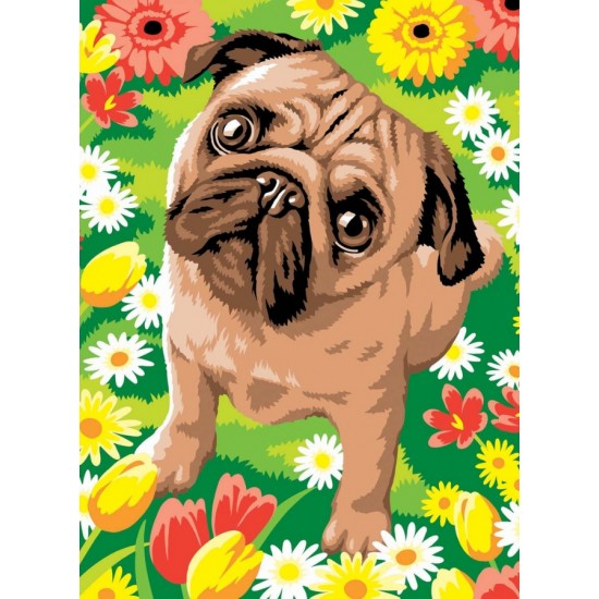 Set creativ pictura - JPBN - Catel pug, 24x33x2cm, Sequin Art Art & Craft