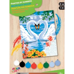 Set creativ pictura - JPBN - Lebede, 24x33x2cm, Sequin Art