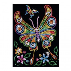 Set Creativ  Red - Fluturele Amber,34x25cm, Sequin Art