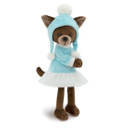 Jucarie catelusa de plus Lucky Kiki: Tender Look, 25cm, Orange Toys