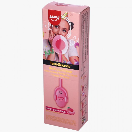 TASTY SOUNDS Acadea cu muzica - Aroma de Piersici si Miere (Happy Birthday), 12g
