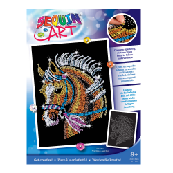 Set Creativ Blue Box - Cal, 25x34cm, Sequin Art