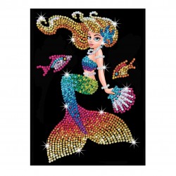 Set Creativ  Red - Mia Sirena,34x25cm, Sequin Art