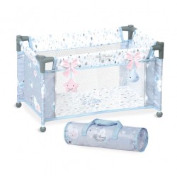 Patut pliant de calatorie cu geanta, gri, Martin, 50x29x30, De Cuevas
