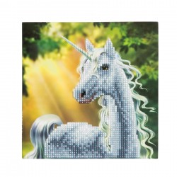 Set creativ tablou cu cristale Sunshine Unicorn, 18x18cm, Craft Buddy Set creativ tablou cu cristale Sunshine Unicorn, 18x18cm, Craft Buddy