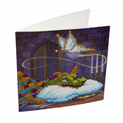 Set creativ tablou cu cristale  Dragon 18x18cm, Craft Buddy