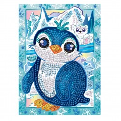 Set Creativ  Smoogles - Pinguinul Pip, 25x34cm, Sequin Art
