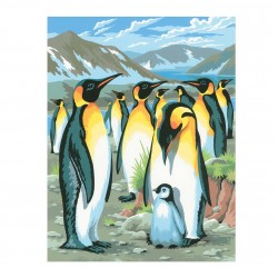 Set creativ pictura - JPBN - Pinguin, 24x33x2cm, Sequin Art