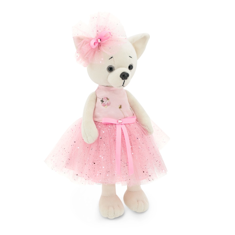 Jucarie catelusa de plus Lucky Lili: Shine, 25cm, Orange Toys
