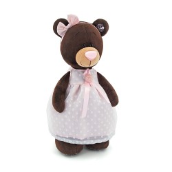 Jucarie urs de plus somnoroasa Milk, 30cm, Orange Toys