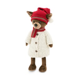 Jucarie catelusa de plus Lucky Kiki: Winter Fable, 25cm, Orange Toys