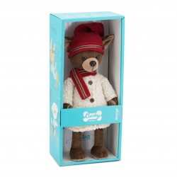Jucarie catelusa de plus Lucky Kiki: Winter Fable, 25cm, Orange Toys