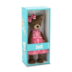 Jucarie catelusa de plus Lucky Kiki: Crimson Shine, 25cm, Orange Toys